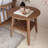 Nordic Style Minimalist Walnut-colored Round Side Table