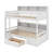 Bunk Bed With Built-In Shelves Beside Both Upper And Down Bed And Storage Drawer-2140826555