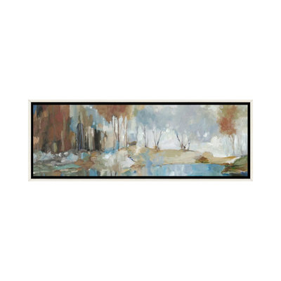 Golden Tranquility - reproduction d'art murale - toile encadrée