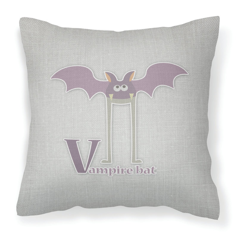 Coussin décoratif intérieur/extérieur alphabet b for bear, V, 18 po x 18 po