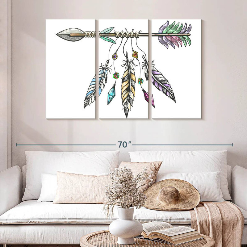 Mait Tribal Arrow, 36" H x 57" W