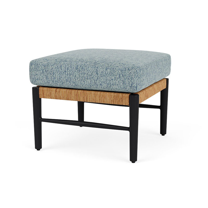 Galloway Outdoor Ottoman Patio Ottoman, Serene Ocean