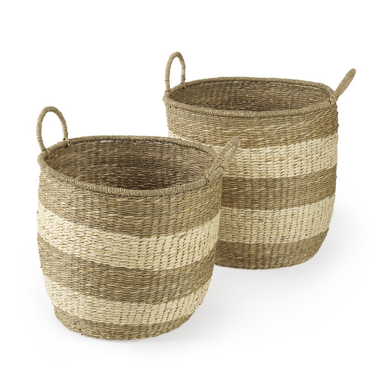 Ensemble de 2 paniers en ruppie maritime
