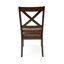 Ensemble de 2 chaises de salle à manger, brun
