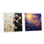Celestial Serenade I - ensemble de 2 peintures murales abstraites en acrylique-109324072