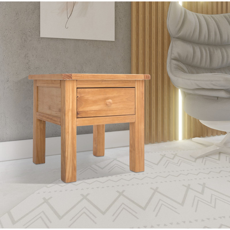 Pompey End Table, Waxed