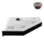Base de douche 36 po x 36 po en acrylique noir brillant avec bonde de coin, bonde incluse-114639265
