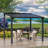 8x10 Ft Outdoor Metal Pavilion Gazebo With Aluminum Frame