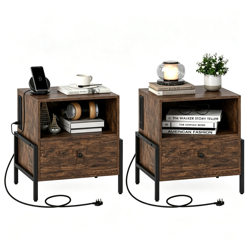 40 cm W Bedside Table