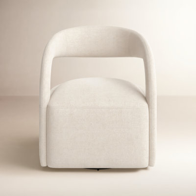 Finton Genuine Leather Swivel Armchair