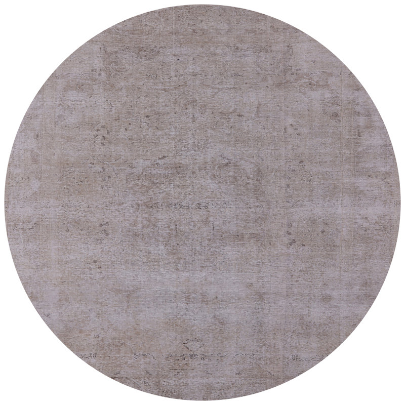 Tapis gris Seema, Rond 4 pi