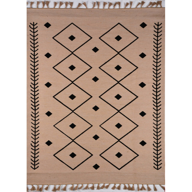 Tapis en jute / sisal Iwona, Rectangle 2 pi 7 po x 4 pi 11 po