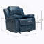 Charlotte Navy Blue Leather Gel Recliner