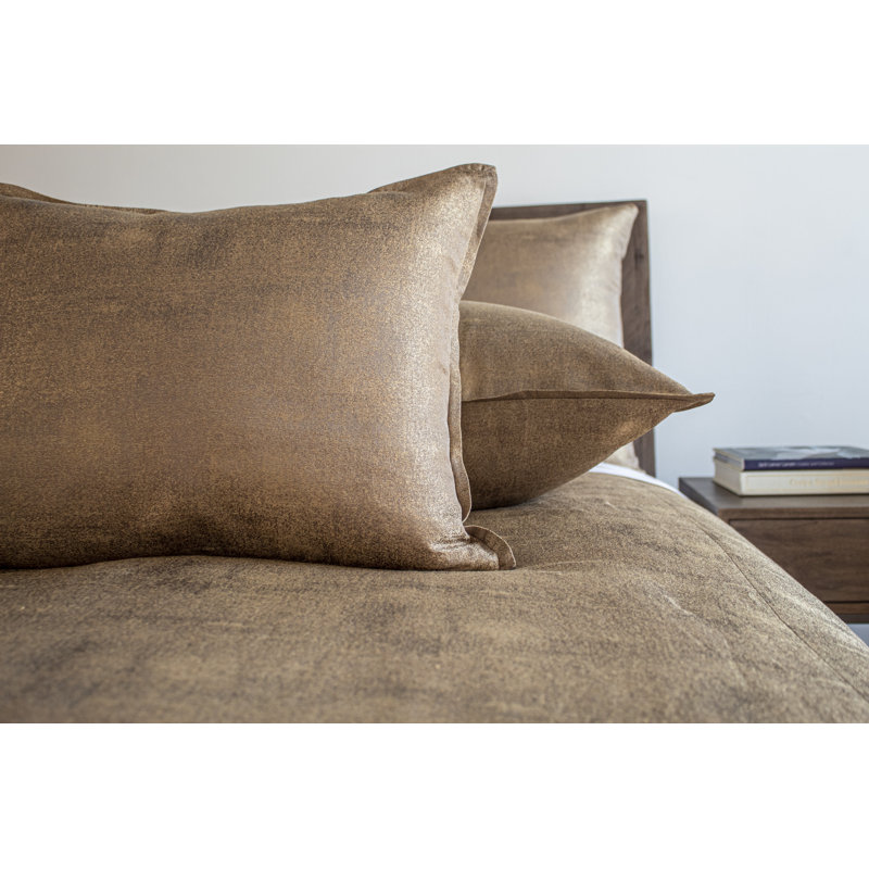 Stardust Lumbar Pillow Cover & Insert, Golden, 18"H x 22"W