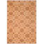 Tapis brun clair en laine noué à la main à motif géométrique 6 pi x 8 pi 6 po Baccio