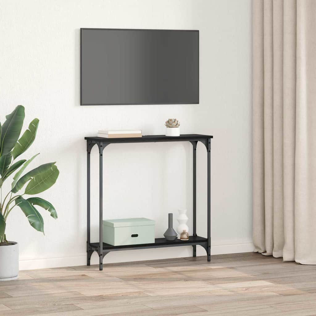 Console Table With Shelf With Storage Engineered Wood Living Room