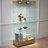 Modern Glass Display Cabinet With 2 Large Drawers-1651808726
