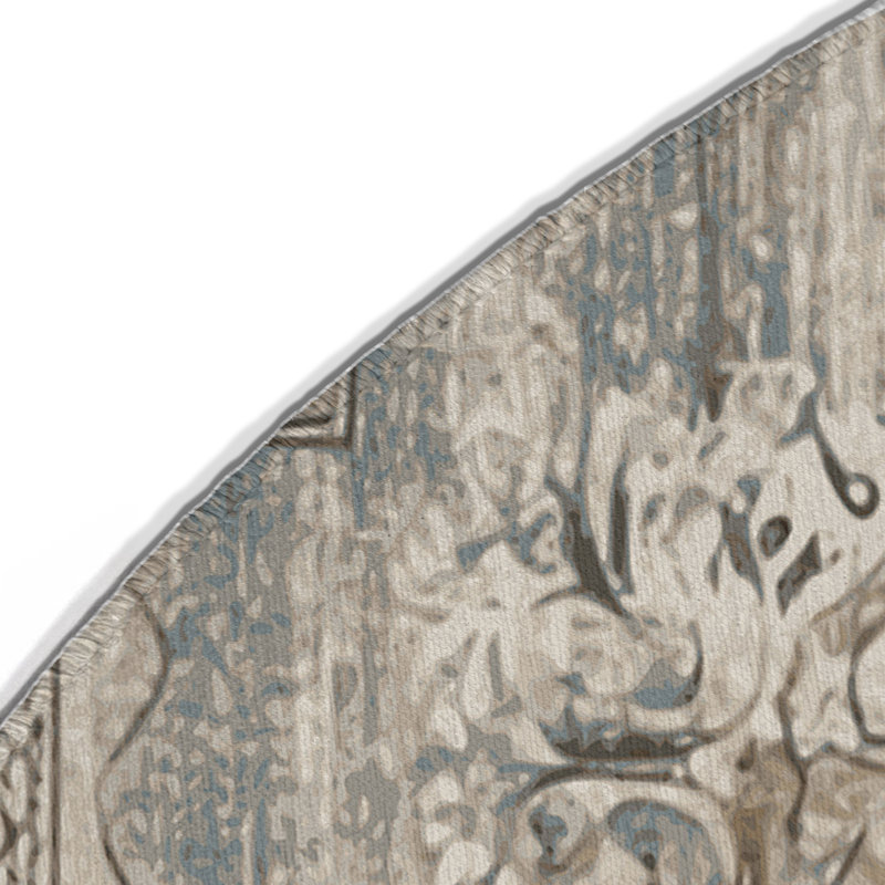 Majestic Aura Indoor And Outdoor Area Rug, Round 5'