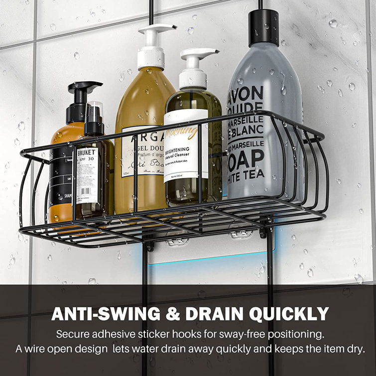 Rebrilliant Luzenia Adhesive Stainless Steel Shower Caddy