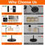 185cm Black LED Traditional Floor Lamp