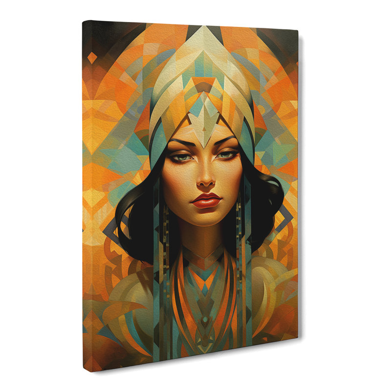Indian Woman Deco - Print, 50cm H x 35cm W x 3cm D