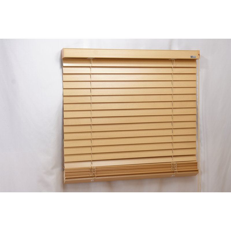 Store vénitien en bois de peuplier naturel, l 34 po x L 60 po x P 7 po, store de fenêtre horizontal sur mesure pour la maison et le bureau, filtrage de la lumière et intimité, installation facile