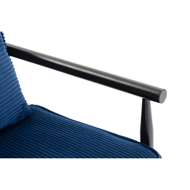 Fauteuil de lecture Mid Century, Bleu antique, Bleu antique