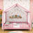Enchanting Montessori Wooden House-Shaped Bed With Canopy-1892586434-1892586436
