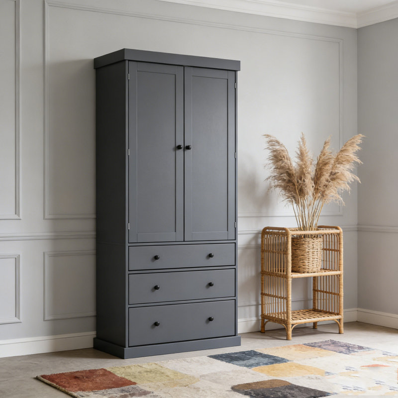 Grande armoire de rangement autoportante de 77 po avec 3 tablettes réglables Farmry Kitchen