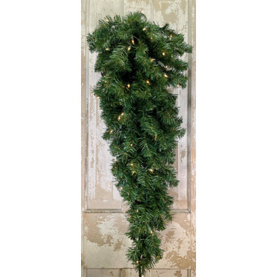 Norway Lighted Faux Pine Swag
