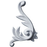 Oxford 4.75'' H x 3.125'' W x 0.625'' D Urethane Onlay Scroll