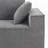 111.5"W L-Shaped Chenille Couch,No Assembly Require-664381175