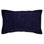 Taie décorative touffetée 100% coton Jullian, motif à rayures moderne, housse décorative douce et respirante, certifié OEKO-TEX, lavable à la machine, très grand lit (20 po x 36 po), bleu marine, toutes saisons