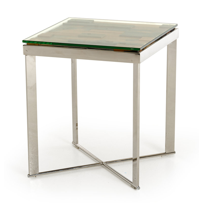 Cohn Glass Top End Table
