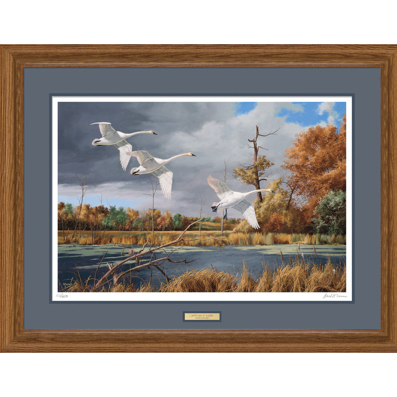 «Autumn at Baker» par David Maass, reproduction d'art encadrée