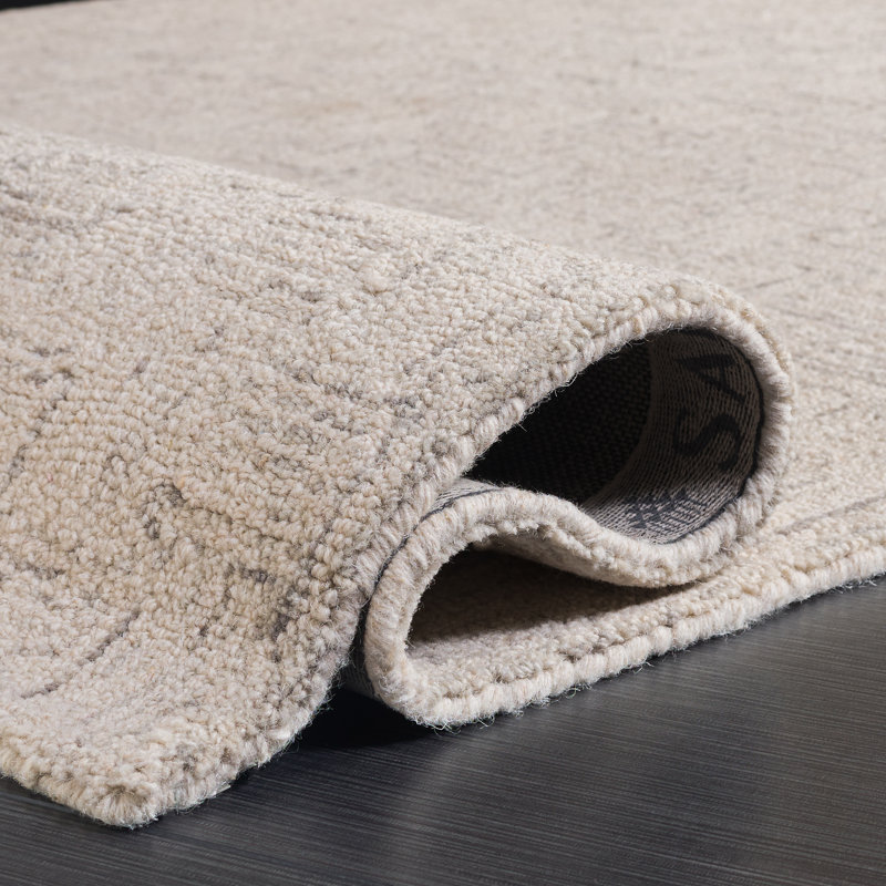 Tapis en laine et en coton touffeté à la main Maebel, Rectangle 4 pi x 6 pi