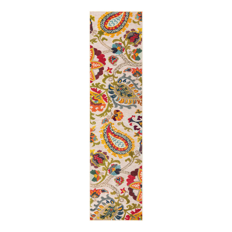 Tapis Bungalow Rose Nahla Caimin, Tapis de couloir 2 pi 7 po x 10 pi