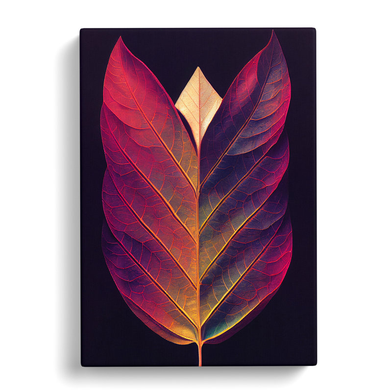 Superb Leaf - Wrapped Canvas, 50cm H x 35cm W x 3cm D