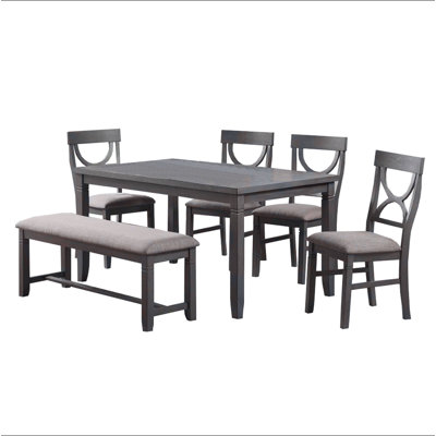 Dasher 6 Piece Wood Dining Set