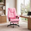Fauteuil de jeu ergonomique avec accoudoirs réglables et repose-pieds rétractable-129847037