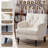 26.4'' Upholstered Armchair, Accent Chair with Nailhead Trim & Solid Wood Legs-585894348-585967850