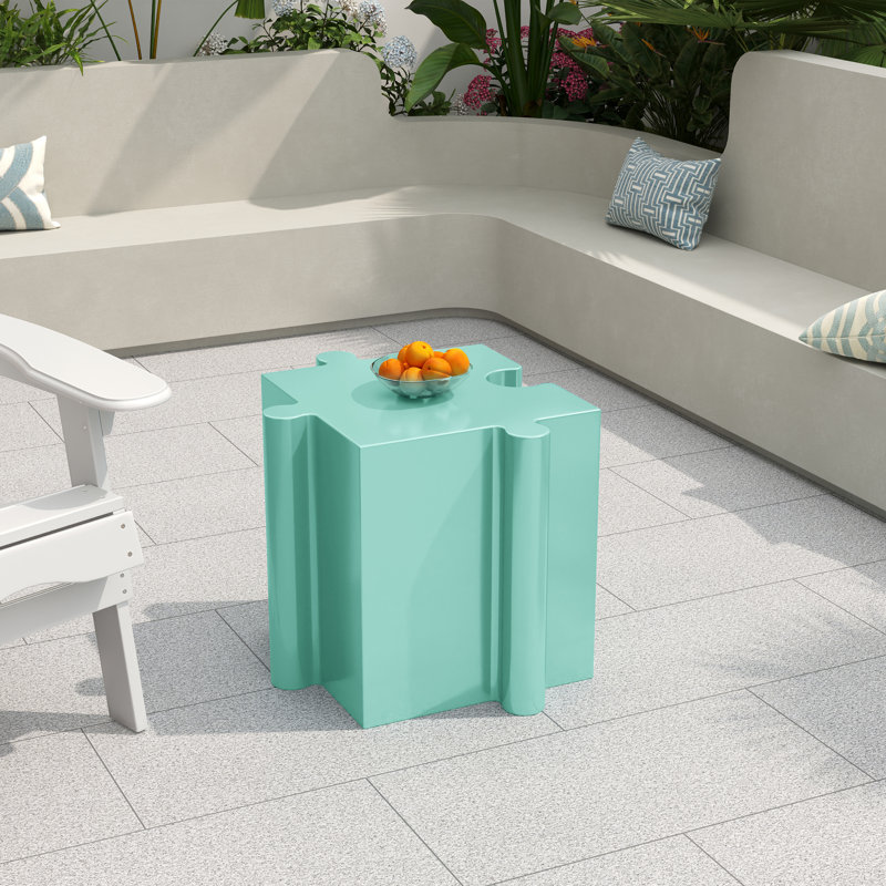 Ensemble de table modulaire polyvalent - Mgo durable, multi-usage intérieur / extérieur et facile d'entretien, Bleu clair