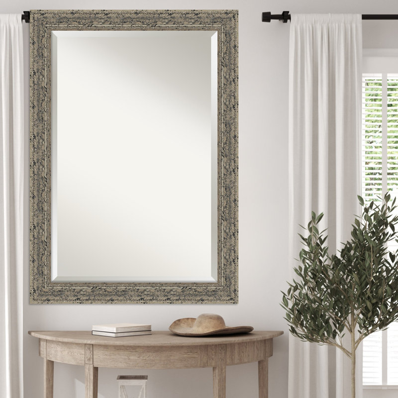 Miroir mural Attic, Argent argent, 29,5 po x 23,5 po