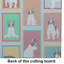 Lots of Black French Bulldog Glass Cutting Board Large-91643085