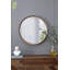 31,5 "miroir rond en bois de pin, miroir mural pour la salle de bain