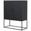 Buffet en métal, armoire de rangement moderne avec 2 tablettes, armoire d'appoint autoportante-770720896