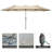 Crosspointe 180'' Rectangular Market Umbrella-2092877575