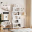Bibliothèque 68 "H 68,9" avec tablettes de rangement ouvertes pour bureau à domicile-2059389913