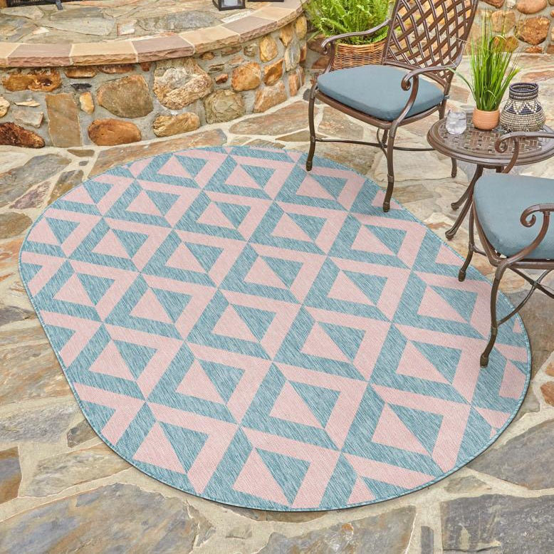 Jill Zarin Napa Indoor/Outdoor Rug, Oval 7'10" x 10'