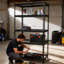 Ensemble de 2 tablettes de rangement à 5 niveaux, étagères de garage robustes, étagères réglables, tablette en acier, assemblage sans boulon, pour garage, remise, noir